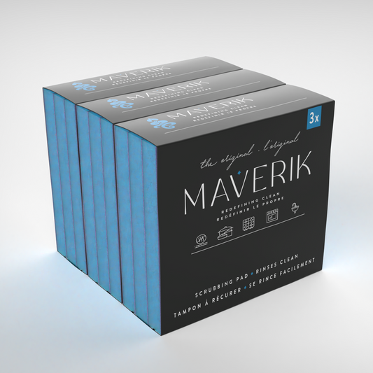 Almohadilla para fregar Maverik original - Paquete de 3 - 9 piezas